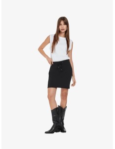 EPF-EP342-Women's Raw Hem Sweat Skirt 2